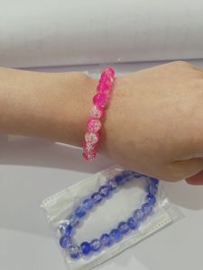 Beaded Bracelet Combo(Pink+Blue)