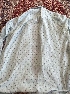 Light Blue Card Suit Button-Up Shirt