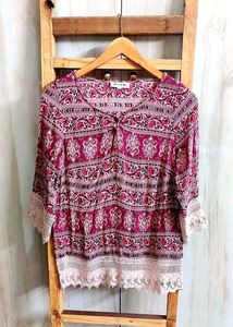 Printed Cotton Top Size-32