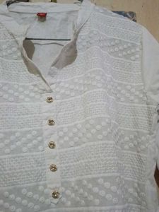 White Embroidered Tunic