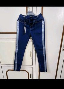ONLY Sheen Stripes Skinny Fit Jeans