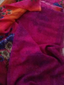 Floral Print Saree - new