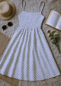 Vintage Polka Dot Sundress – Cottagecore Aesthetic