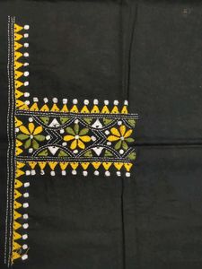 Black Embroidered Fabric
