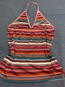 Striped Halter Top