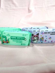 Cute Mini Wet Wipes - Set of 4