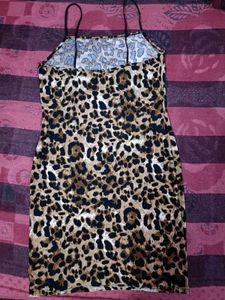 Leopard Print Mini Dress