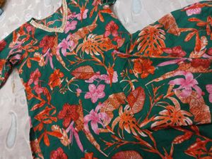 Floral Print Kurta Set