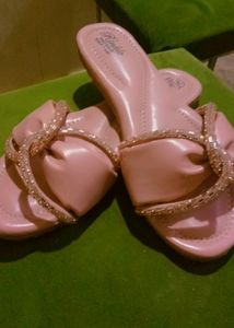 Peach Colour Flats Party Wear ♥️