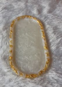 Gold Flake Resin Tray