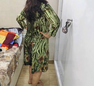 Vintage Floral Print Dress