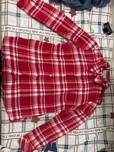 Red Plaid Flannel Shirt