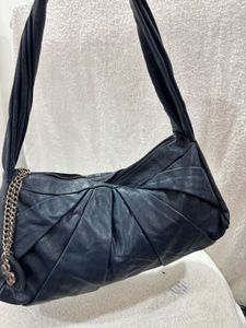 Blue Leather Bag