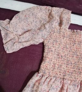 Pink Stretchable Frock