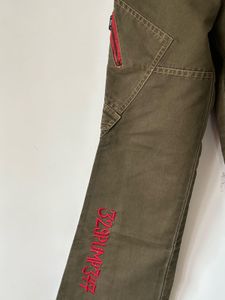 Olive Green Bootcut Cargo Pants
