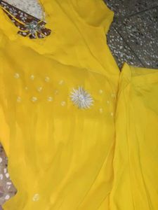 &#34;Yellow Mirror Work Salwar Suit&#34;