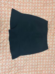 navy blue ruffle Skirt