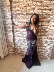 Stunning Beaded Evening Gown