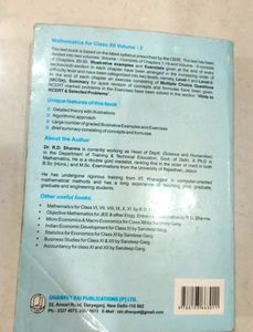 R.D.Sharma Volume - 2 Mathematics Class 12th CBSE