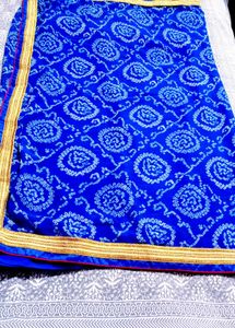 Bandhani saree blouse