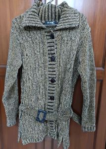 Belted Knit Cardigan