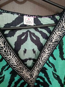 Vibrant Ombre Animal Print Kaftan