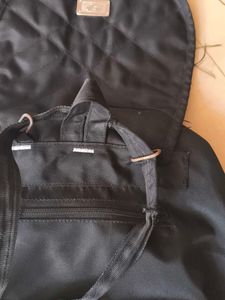 Stylish Black Quilted Backpack