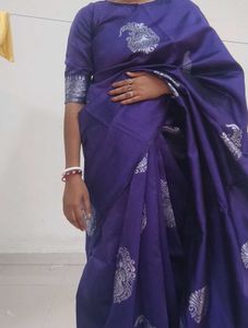 Purple Silk Saree