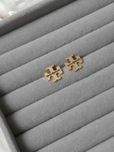 Tory Burch Logo Stud Inspired Earrings