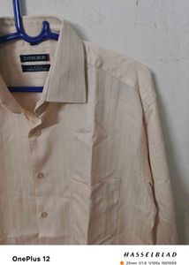 FINE Cotton Excalibur Striped Shirt XL 42