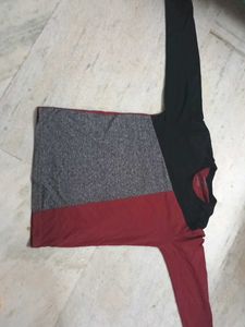 Color Block Long Sleeve Tee