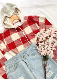 Imported Original Cozy American Eagle Red Shirt A
