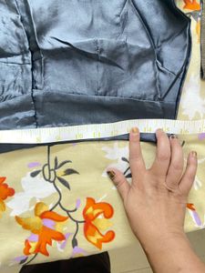 Combo Party wear Sari With Stitched Blouse