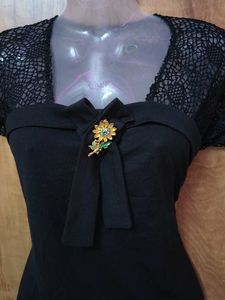 Elegant Black Lace Top