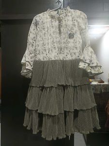 Tiered Floral Print Dress