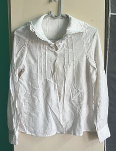 Korean Frilled Collar Shirt