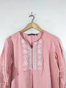 Pink Embroidered Kurta (Women's)