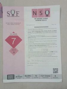 Questions Paper Olympiad Class 7