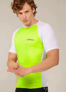 CORWOX Men&#39;s Active Neon Green Sports T-Shirt