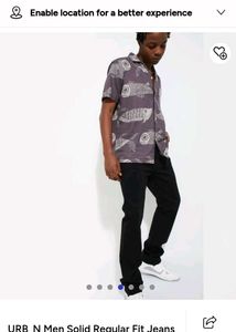 Black Straight Leg Jeans