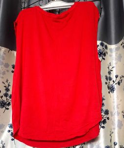 MTV Red Graphic Tank Top