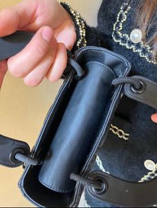 Authentic Lady Dior Small Matte Black Bag