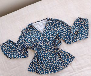 Floral V-Neck Top
