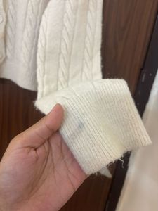 Cream Cable Knit Cardigan