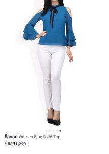 Eavan Blue Solid Top