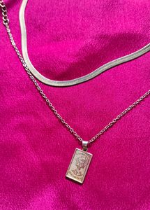 🎀Pinteresty Stackable Necklaces Combo -Silver 🩷✨