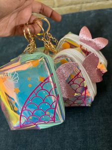 Holographic mermaid cute pouch