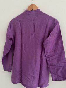 Purple Button-Down Shirt