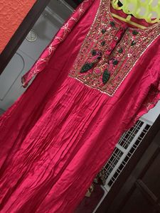 Gorgeous Hot Pink Anarkali Suit