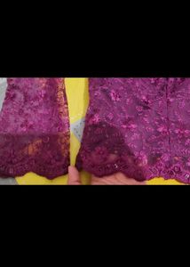 Purple Skirt and Top Set